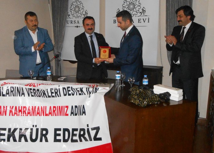 Bursa Evinde Gazilerimiz ile Genel Toplantı Davetimiz