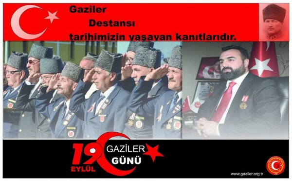 Lokman AYLAR'ın 19 Eylül Gaziler Günü Mesajıdır