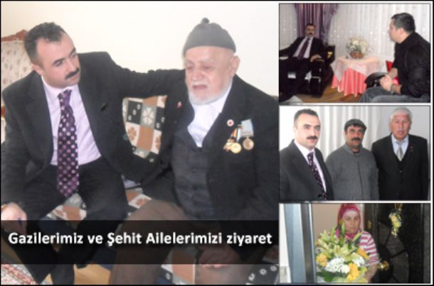 Gazilerimiz ve Şehit Ailelerimizi Ziyaret Ettik