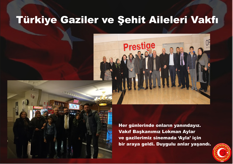 Gazilerimiz Sinemada Ayla Filmi İçin Bir Araya Geldiler